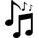 symboles de notes de musique Icône
