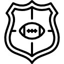 emblema del equipo de fútbol americano icon