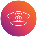 sombrero de policia icon