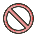 señal de prohibido icon