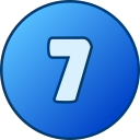 numero 7 icon