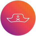 sombrero pirata icon