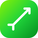 flecha diagonal icon