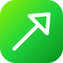 flecha diagonal icon