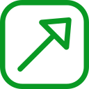 flecha diagonal icon