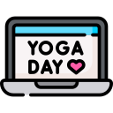 dia internacional del yoga icon