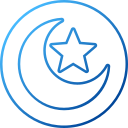 luna y estrellas icon