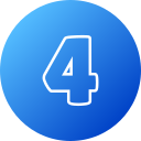 número 4 icon