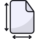 tamaño de papel icon