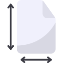 tamaño de papel icon