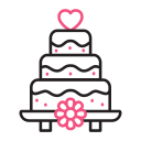 pastel de boda icon