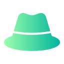 sombrero de fieltro icon