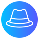 sombrero de fieltro icon