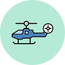 helicóptero de combate icon