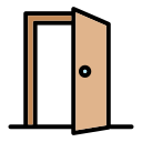 puerta abierta icon