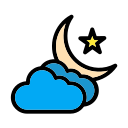 noche nublada icon