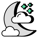 noche nublada icon