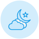 noche nublada icon