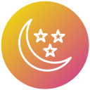 luna y estrellas icon