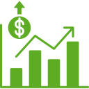 el crecimiento del mercado icon