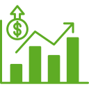 el crecimiento del mercado icon