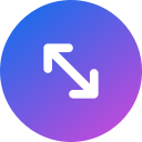 flecha diagonal icon