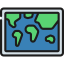 mapa del mundo icon