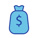 bolsa de dólar icon