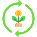 economía verde icon