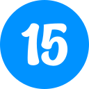 número 15 icon