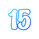 número 15 icon