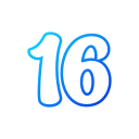 número 16 icon