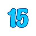 número 15 icon