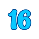 número 16 icon