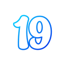 número 19 icon