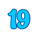 número 19 icon