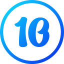 numero 10 icon