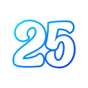 número 25 icon