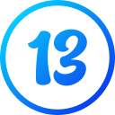 número 13 icon