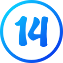 número 14 icon