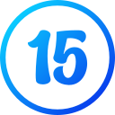 número 15 icon