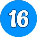 número 16 icon