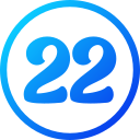 número 22 icon