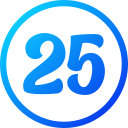 número 25 icon