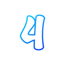 número 4 icon