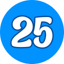 número 25 icon