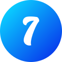 numero 7 icon