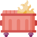 incendio de basurero icon