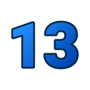 13