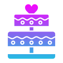 pastel de boda icon